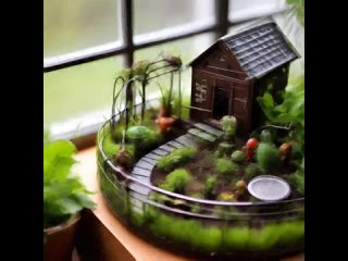 Набор садовых миниатюр для создания мини сада своими руками 1:12 масштаб кукольный домик