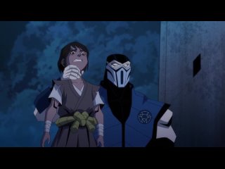 Mortal Kombat Legends: Scorpion's Revenge 2020 - Quan Chi in the Guise of Sub-Zero Kills Hanzo Hasashi and his Son