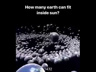 Сколько шариков Земли может поместиться в Солнце