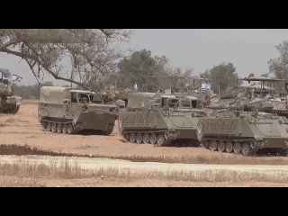 Израильская бронетехника продолжает концентрироваться у юго-западной границы Сектора Газа возле города Рафах