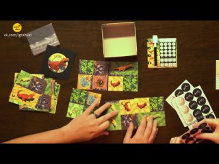 Chomp 2023 | Unboxing Chomp - Small Box Dinosaur Board Game Перевод