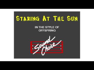 Offspring - Staring At The Sun (караоке)