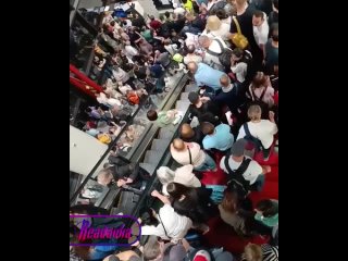 В Шереметьево пассажирский коллапс — из-за вчерашнего урагана задержаны сотни рейсов, тысячи людей толпятся в аэропорту... (видео)