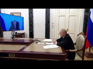 Владимир Путин принял доклады губернаторов Волгоградской и Астраханской областей