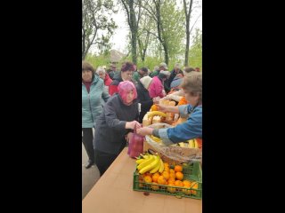 Видео-отчет с раздачи в Мариуполе, локация бульвар Морской ()