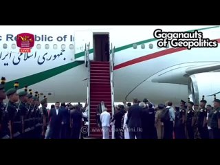 Iranian president Ebrahim Raisi arrives in Sri Lanka