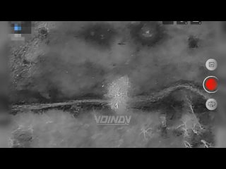 Еще видео работы оператора дрона ВС РФ где-то в зоне СВО