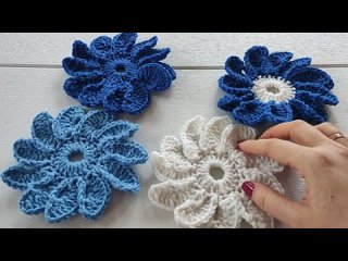 How to Crochet Large Flowers. Very Easy MethodТГ