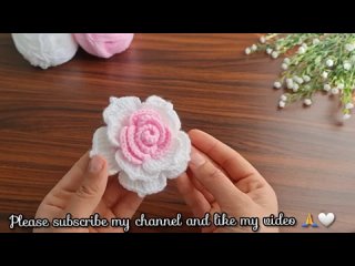 3DWow Beautiful How to make eye-catching rose flower crochet  Very ТГ