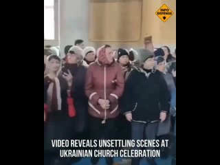This video was filmed in a Ukrainian church on Palm Sunday, which falls the week before Orthodox Easter. The exact circumstances