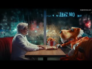 KFC и Cheetos запустили новую рекламную кампанию. Гепард Честер и полковник Сандерс встречаются на к