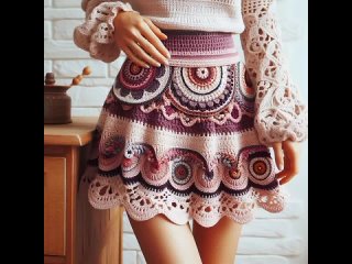 Easy Crochet beautiful skirt (share ideas)#knitted #crochet #cute #ideas