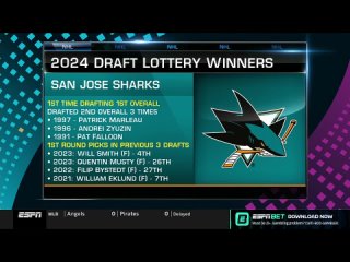 Sharks get 1st overall pick