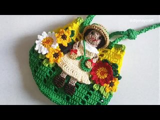 3D BAG crochet __ MERENDA TAS 3D ( SUBTITLE )