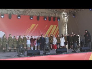 представление участников концерта, посвященного Дню Победы 9 мая 2024 г на площади Ленина