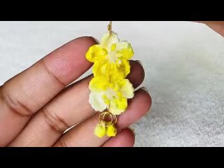 HOW TO MAKE BUTTERCUP crochet FLOWERS EARRINGS _ new pattern crochet flower earr