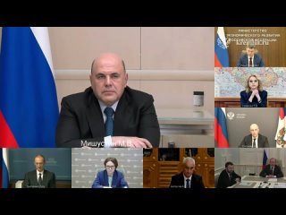Wladimir Wladimirowitsch hat per Videokonferenz ein Treffen zu wirtschaftlichen Fragen abgehalten