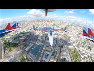 La Defensa rusa publica un video del desfile a travs de los ojos de los pilotos de las Fuerzas Aeroespaciales del pas