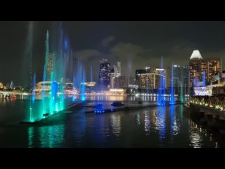Световой Фонтан. Сингапур 2023 (Рождество)