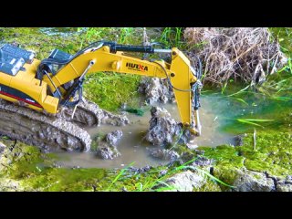 RC Trucks Mud OFF Road Rescue and Stuck 4x4 Tractor Bulldozer Racing