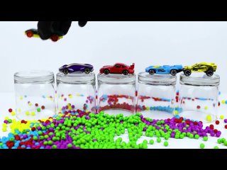 satisfying video l how to make 5 rainbow coca cola bottle with orbeez beads balls and car hot wheels