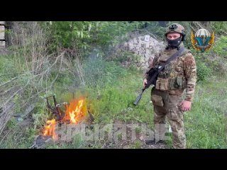 Paratroopers in the Chasov Yar area shot down the UAVs Baba Yaga and Leleka-100