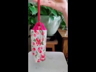 Как сшить сумочку под бутылку для воды