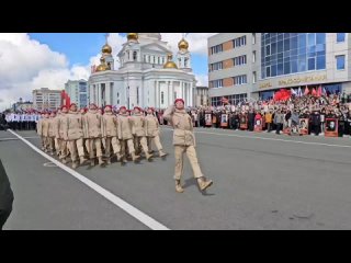 9 мая 2024 года. Парад на Советской площади в Саранске