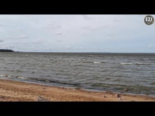 Вид на Финский залив из Нижнего парка Петергофа (Санкт-Петербург, СПб) (720p)