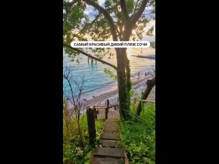 🏝Самый красивый пляж Сочи  Скоро начнётся жаркий летний сезон, все центральные пляжи будут битком забиты и уединится с... (видео)