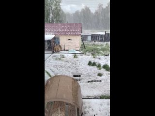 Γpaд в Зaлecoвcкoм (Κeтoвcкий oкpуг) вчера (видео)
