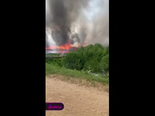 Огонь охватил лодочный поселок в Дубне — сгорело уже около 20 гаражей  В рыбацком кооперативе «БАМ» в подмосковном... (видео)