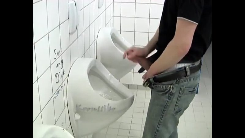 Kroussibo Jerk Off and SelfSuck in Public Toilet