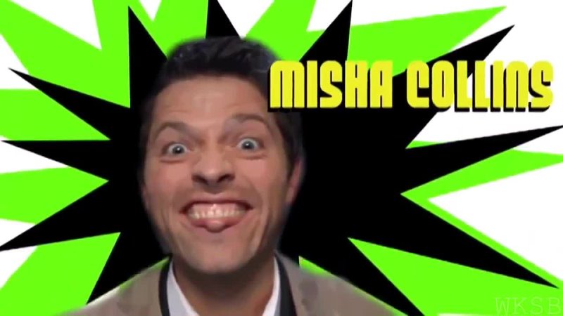 Misha Collins Castiel ( Supernatural gag reel ) 7