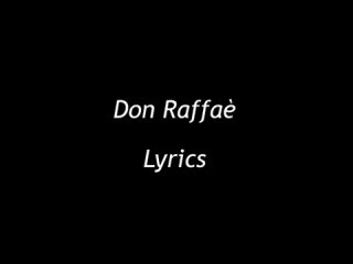 Fabrizio De Andre  -  Don Raffaè