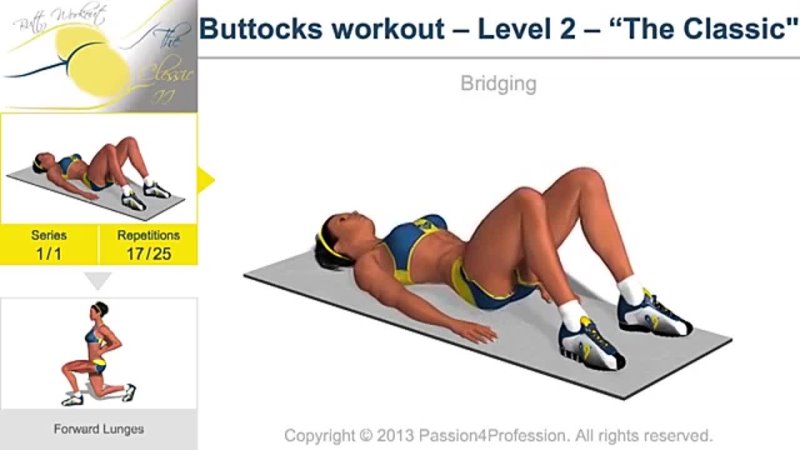 Buttocks workout Level 2 The best butt