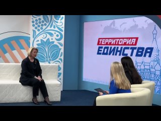 Первым гостем всенародного патриотического марафона стала Юлия Горелова