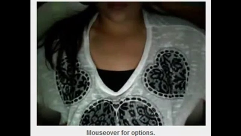 teen girl playing webcam