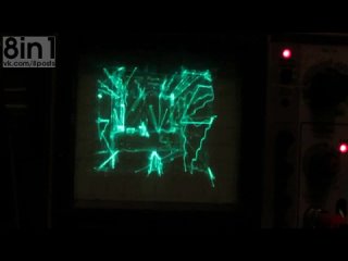 Квейк/Кваку запустили на осциллографе  / Quake on an oscilloscope