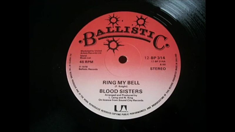 BLOOD SISTERS - Ring My Bell - 1979