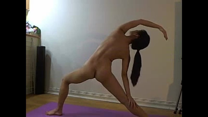 Nude Yoga. At home.