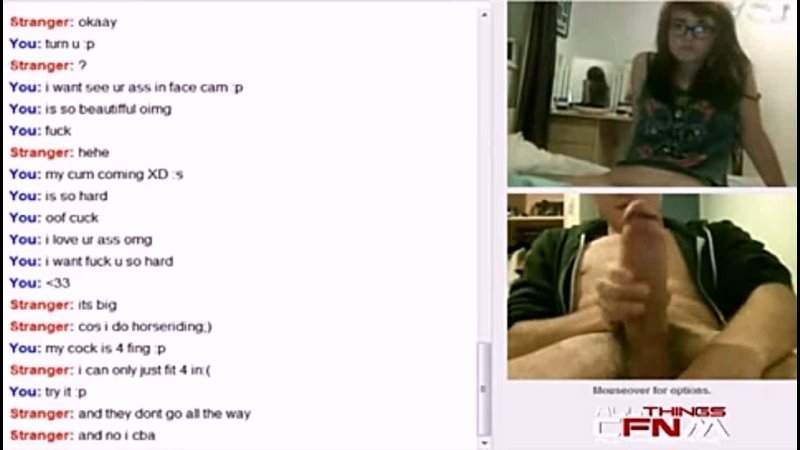 Webcam CFNM - Nerdy cute redhead masturbates with
