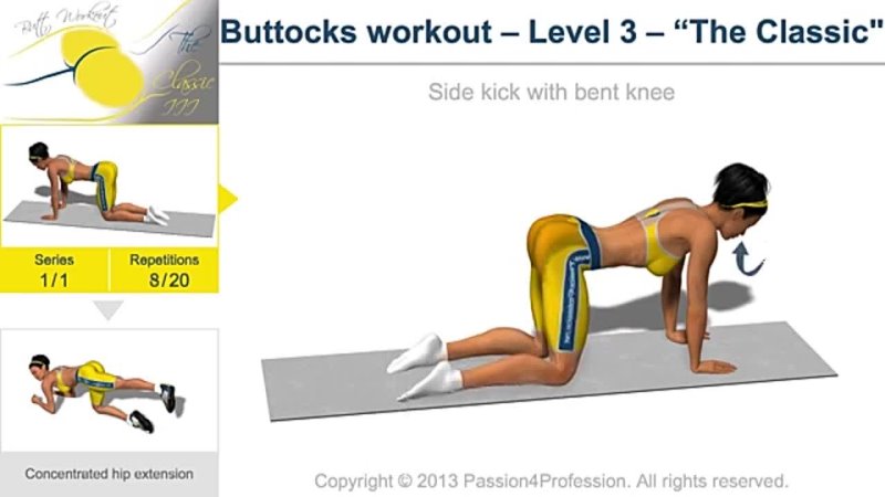 Buttocks workout Level 3 The best butt
