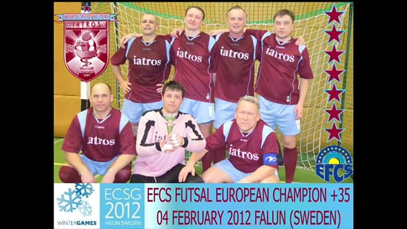 MFC Iatros ( Vologda, Russia) EFCS futsal European champion +35