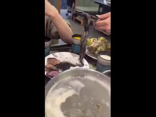 Небольшой совет - никогда не заказывайте каракатиц в ресторане. (видео)