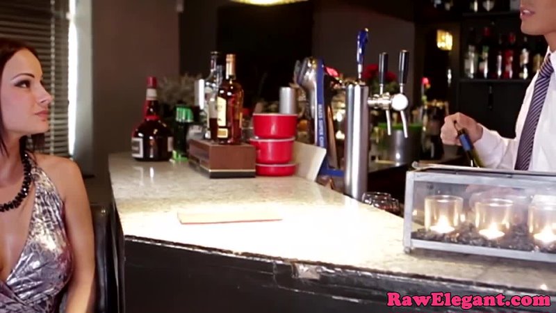 Glam anal eurobabe fucks barman when stood