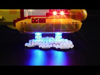Светодиодный светильник briksmax, набор для серии 21306 ideas, желтые sub морские игрушки, строительные блоки, модельное