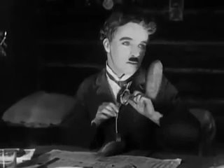 Танец с булочками Чарли Чаплин