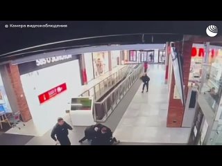 Осторожно, жесткие кадры❗   Начало драки в ТЦ "Красный кит" в Мытищах, которое переросло в стрельбу, попало на видео.  ... (видео)