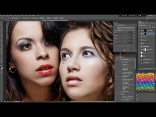 Photoshop CS6 tutorial - Simple Beauty Retouch Xenia Sky  Harley Rose
